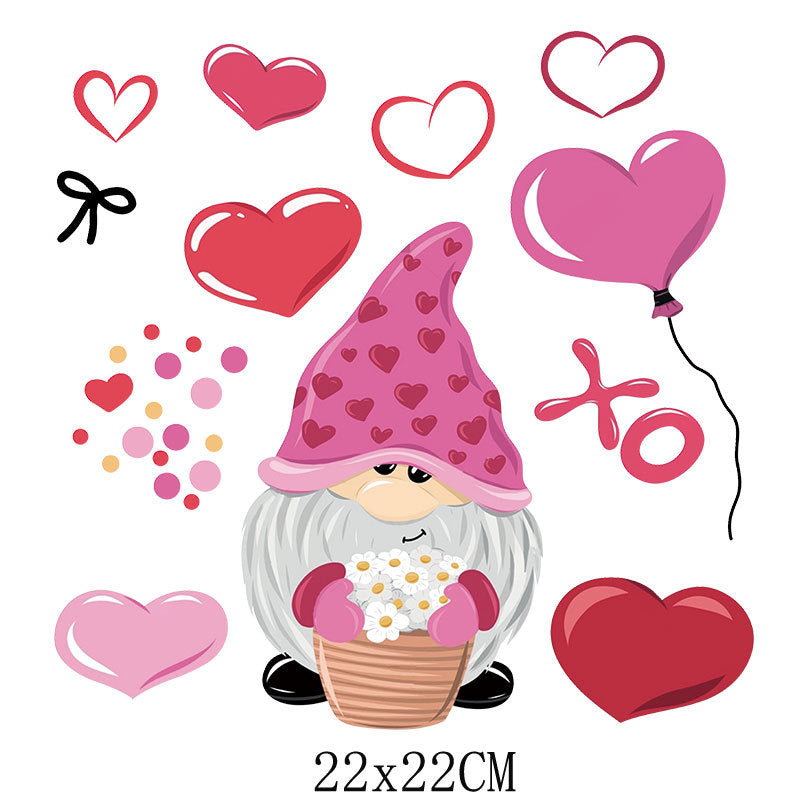 Wholesale 5pcs/pack Red lips car Valentine' s Day UV DTF Ready to Press Transfers Wraps