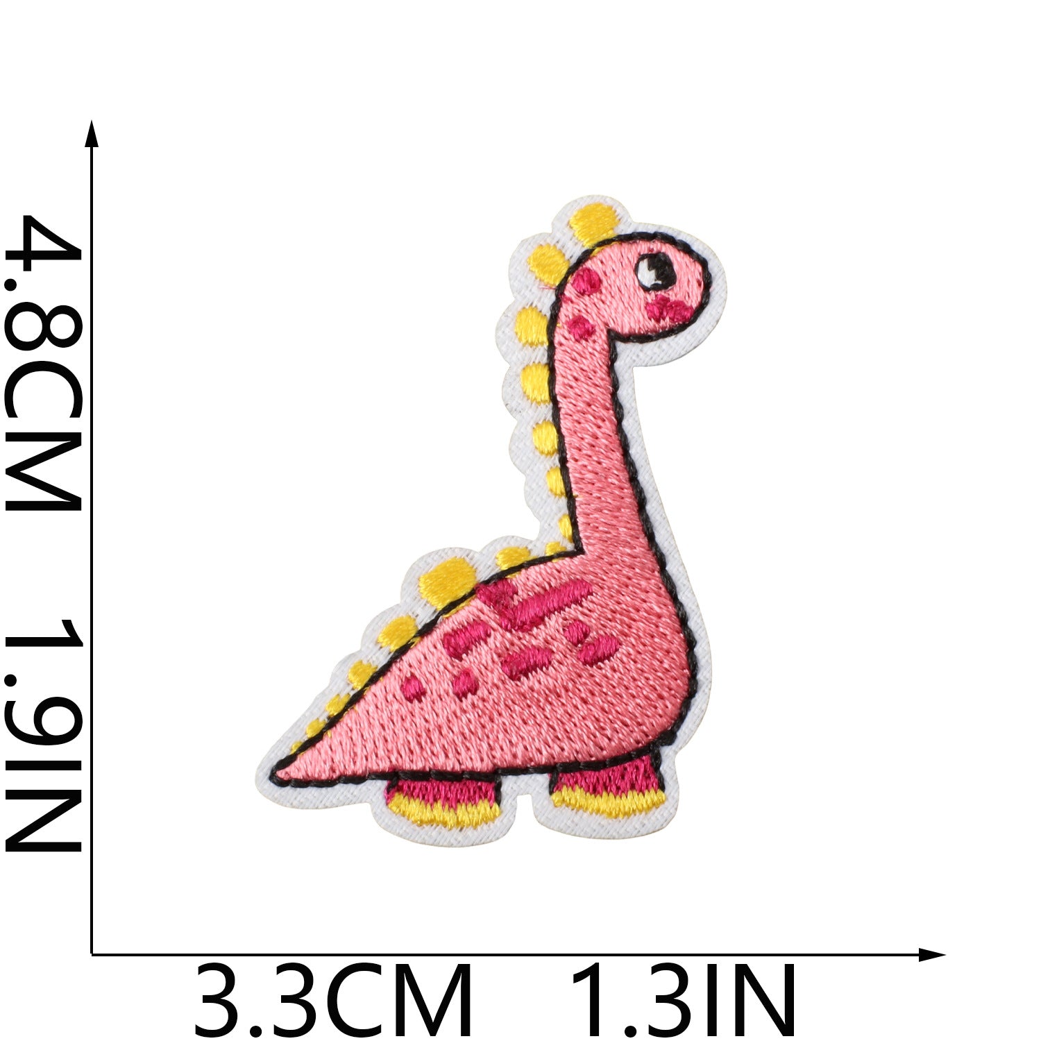 Wholesale Fashion Dinosaur Embroidered Iron On Patches For Kids Clothing Decorative Accent Gift