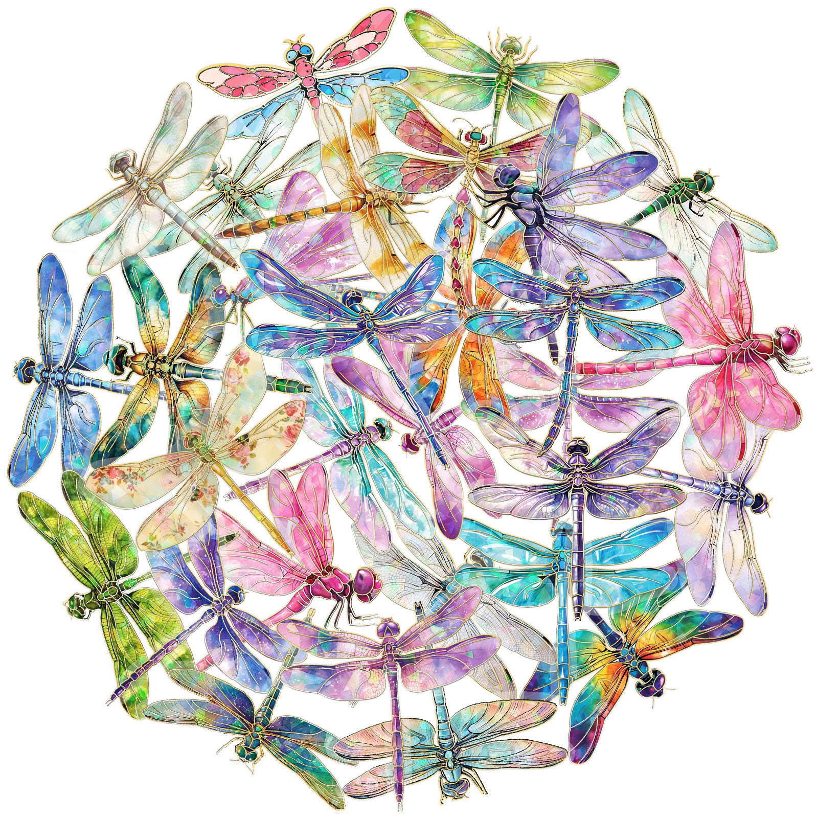 Wholesale 30pcs/pack laser transparent stickers natural scenery series