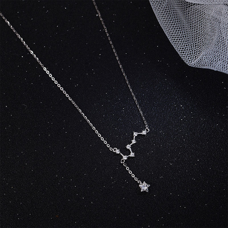 Wholesale 925 Silver Beidou Seven Star Necklace