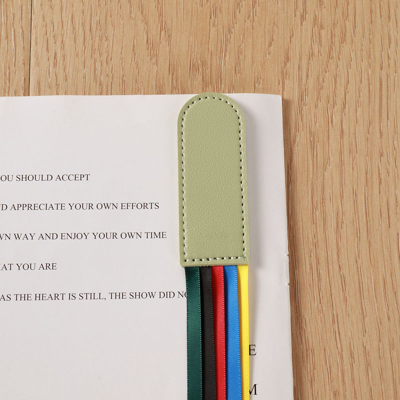 Wholesale Creative Color Book Page Folder Student Reading Mark Five Color Ribbon Page Folder Tassel Bookmark