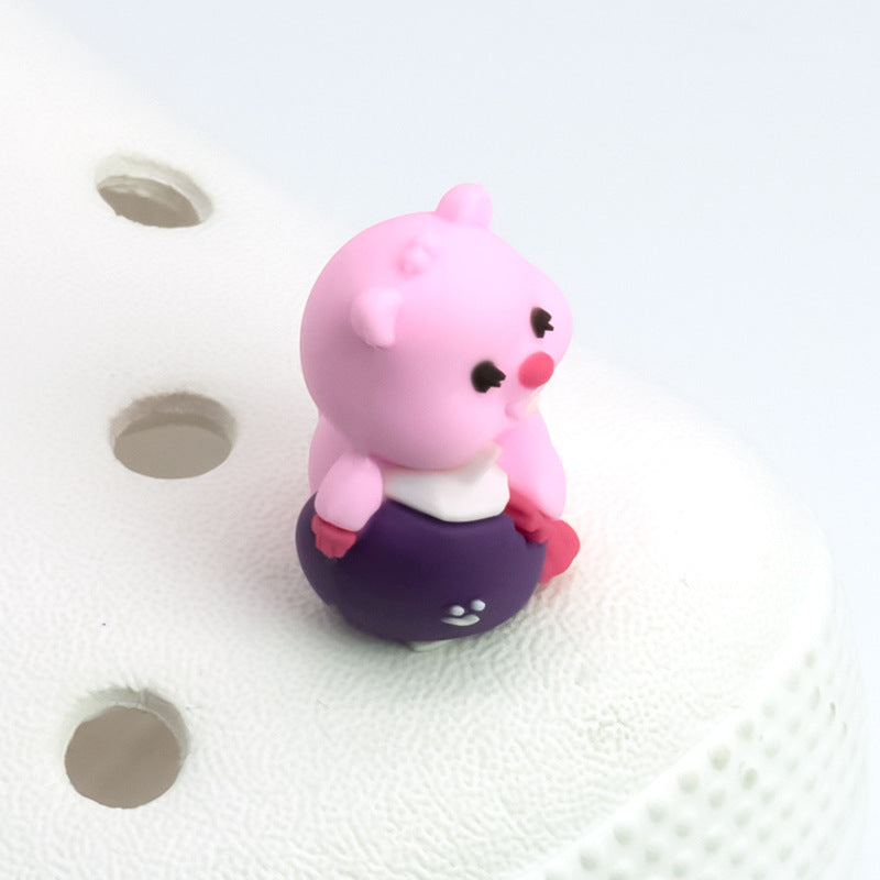 Wholesale 5pcs Cartoon 3D Garden Crocs Decorative Accessories