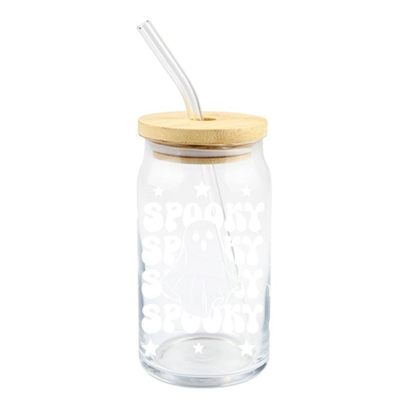 Wholesale 5pcs Pumpkin Cute Ghost Halloween 16oz Cup UV DTF Wraps