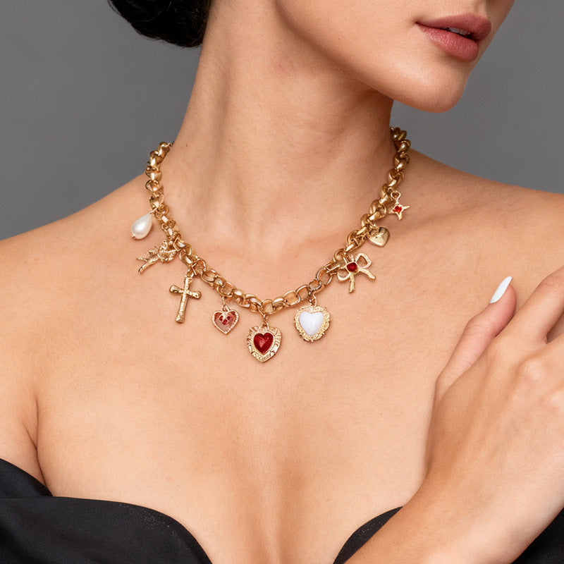 Wholesale Gothic-style cross multi-layer cross necklace