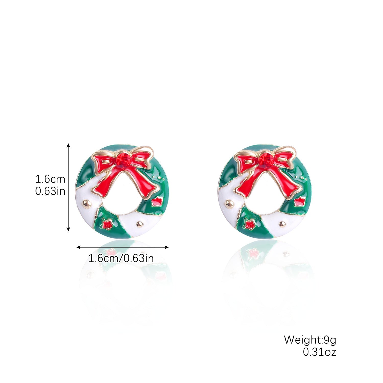 Wholesale Christmas Tree Snowflake Bell Earrings Earrings Set