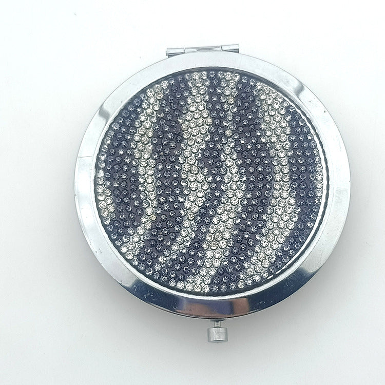 Wholesale Folding Pearl Diamond Makeup Aluminum Mirror