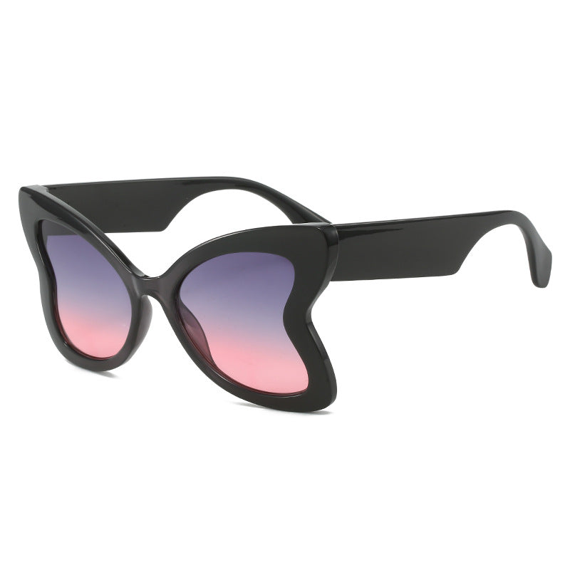 Wholesale Butterfly PC Contrast Color Fashion Sunglasses