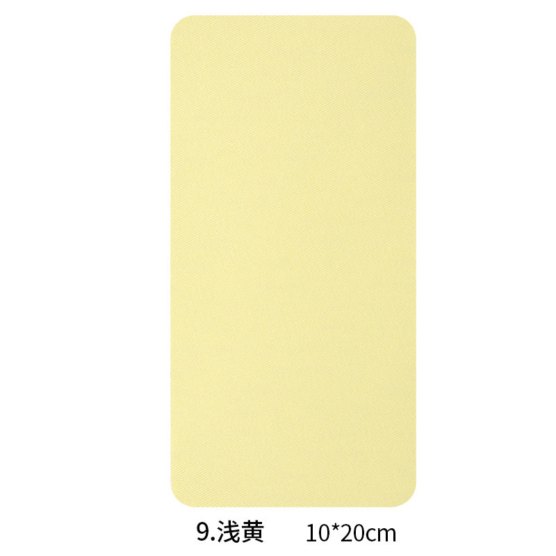 Wholesale Colorful rectangular random cut imitation denim patches