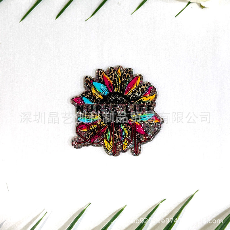 Wholesale 10pcs/pack Nurse Series Sequin Acrylic DIY Accessories