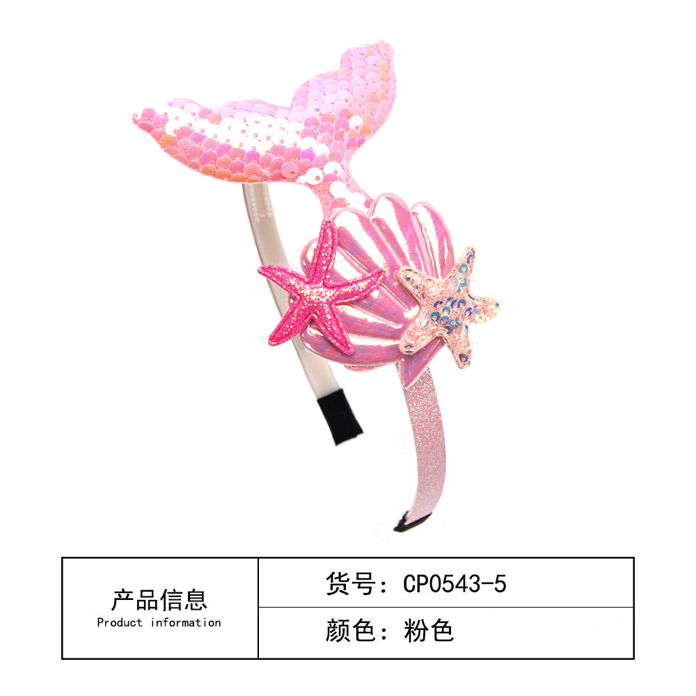 Wholesale Sequined Shell Mermaid Sweet Headband