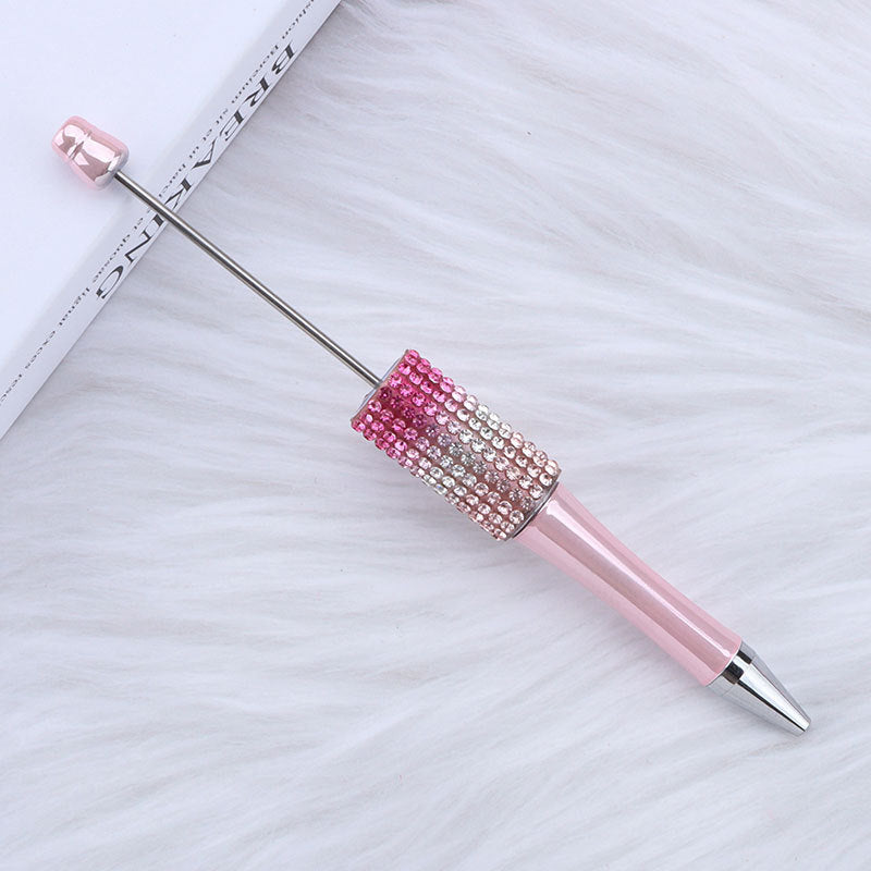 Wholesale 50pcs Diamond Diy Creative Plastic Cute Puzzle Beaded Round Beads Diamond Cute Pen