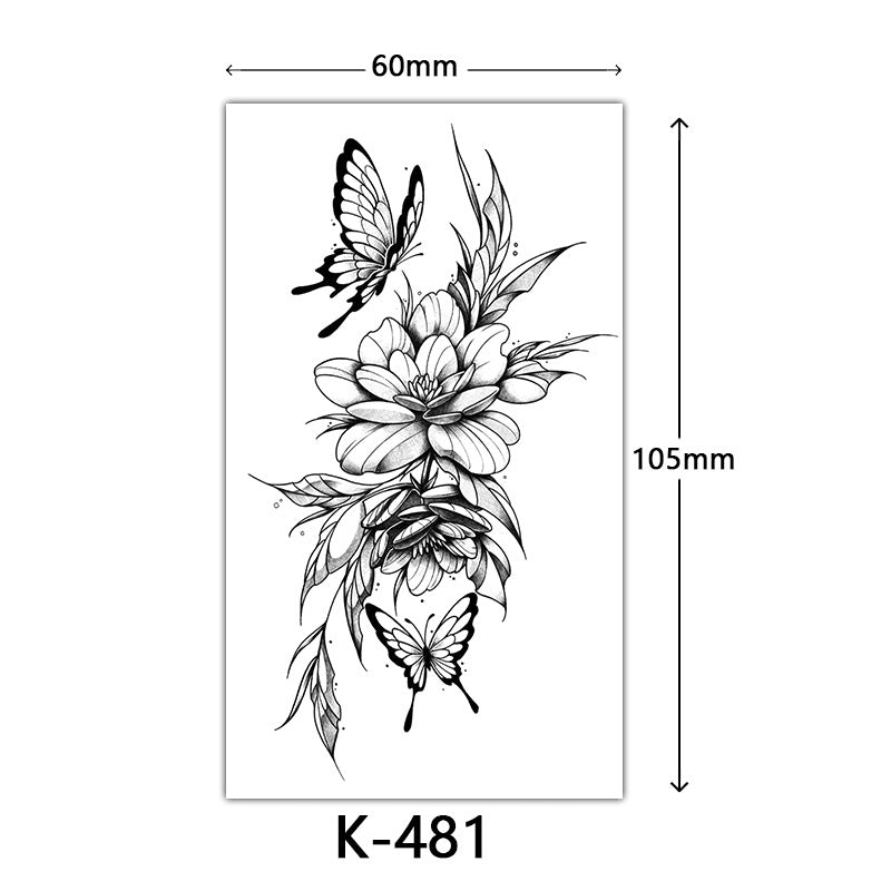 Wholesale Fresh Flower Tattoo Stickers