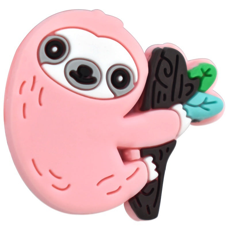 Wholesale Random 100pcs/pack  Cartoon Animal Series Soft Double-Sided Caramel Focal Beads