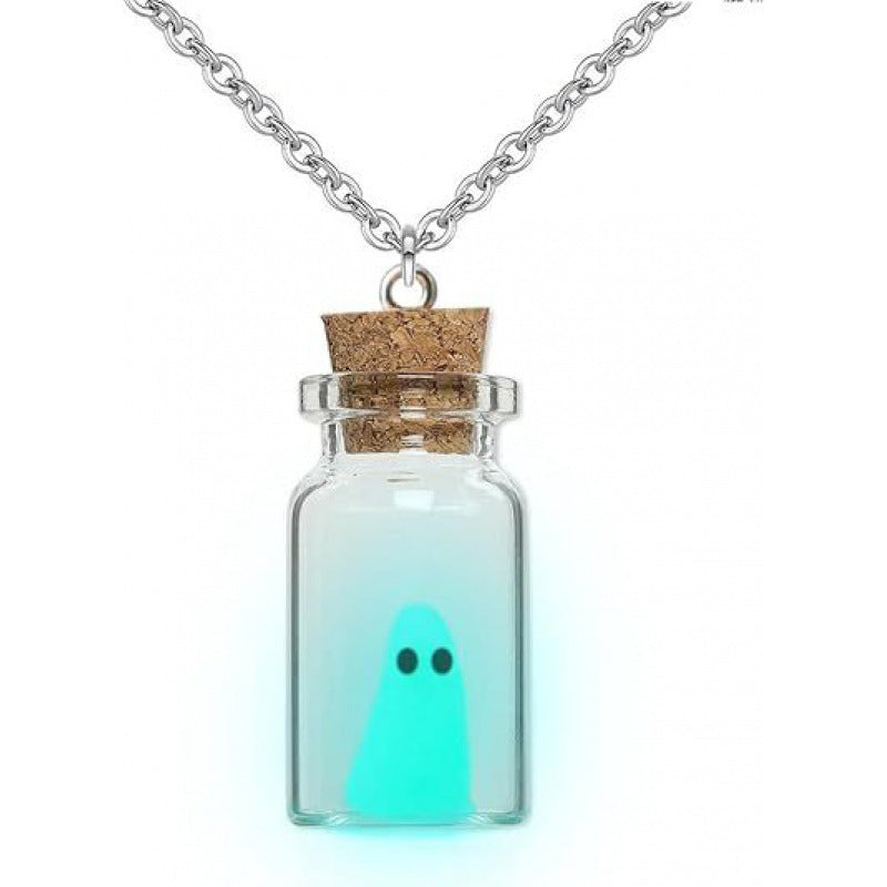 Wholesale  Earrings 3D Luminous Ghost Pumpkin Candy Corn Necklace