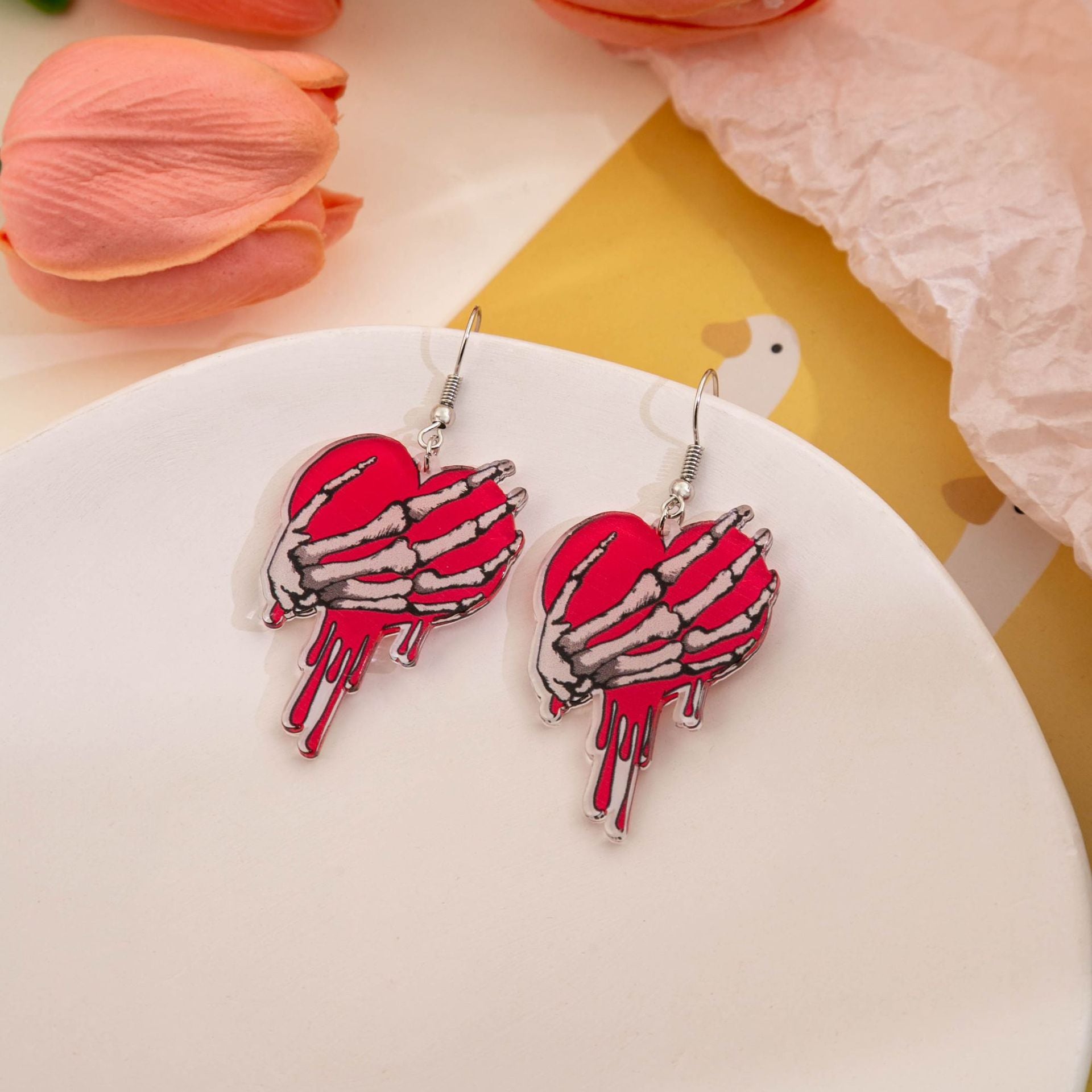 Wholesale Valentine's Day Love Gnome Flamingo LOVE Acrylic Earrings
