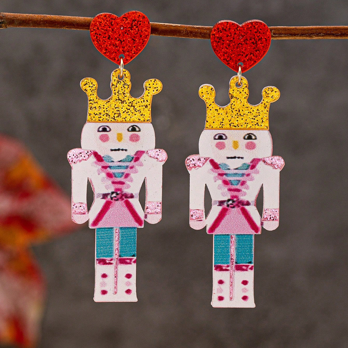 Wholesale Christmas tree gingerbread man  Acrylic Earrings