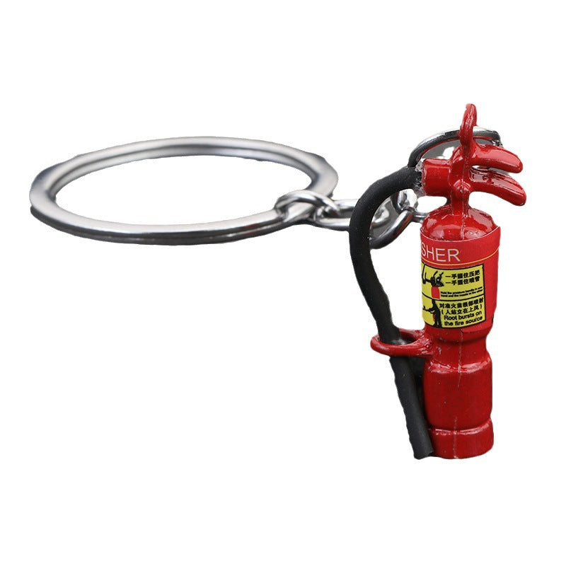 Wholesale Creative Alloy Mini Fire Extinguisher Three-dimensional Funny Keychain