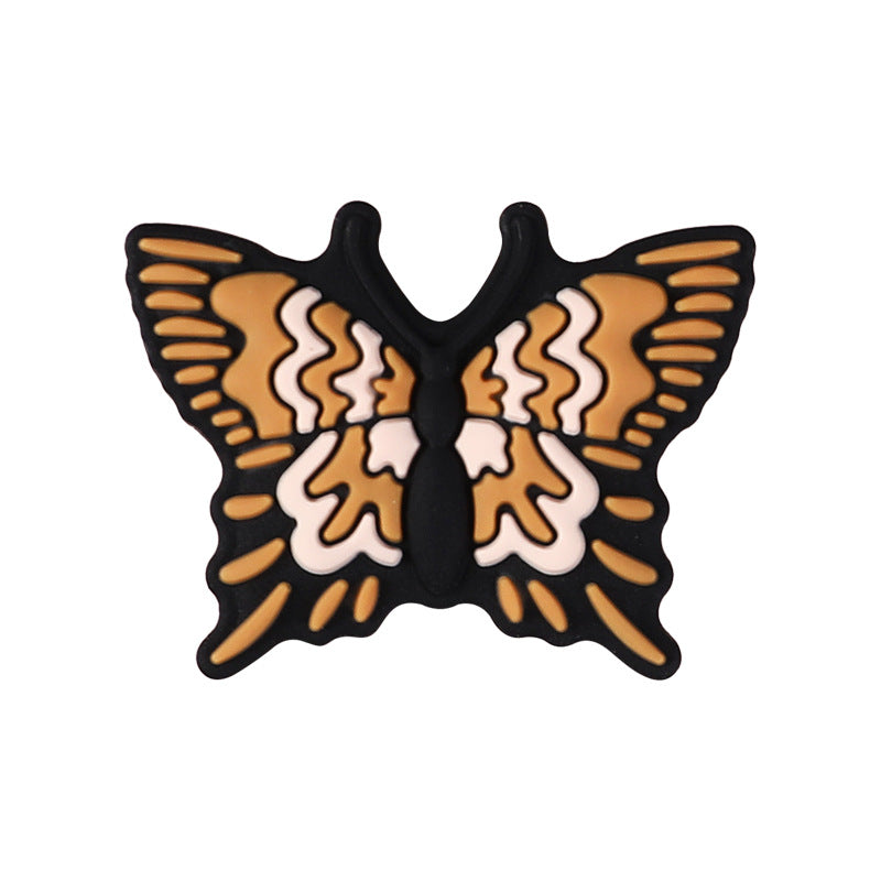 Wholesale 20pcs  Cartoon butterfly silicone beads  Focal Beads