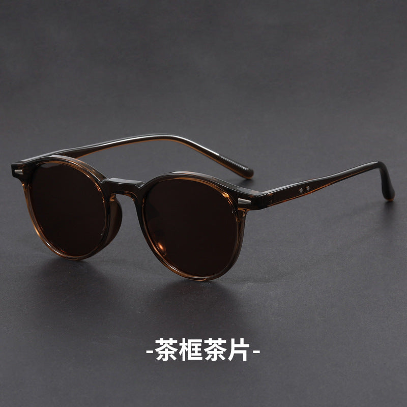 Wholesale Ultralight Sunglasses UV Protection Retro Round Frame Sunglasses