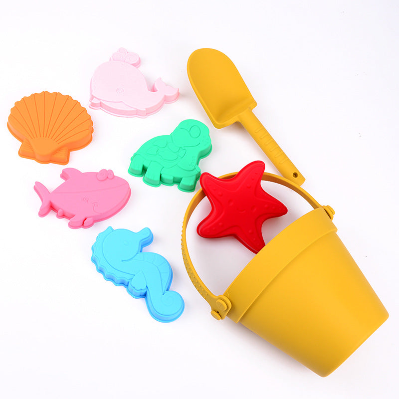 Wholesale Seaside Beach Silicone Toy Parent-child Interactive Sand Digging Shovel Play Water Tool
