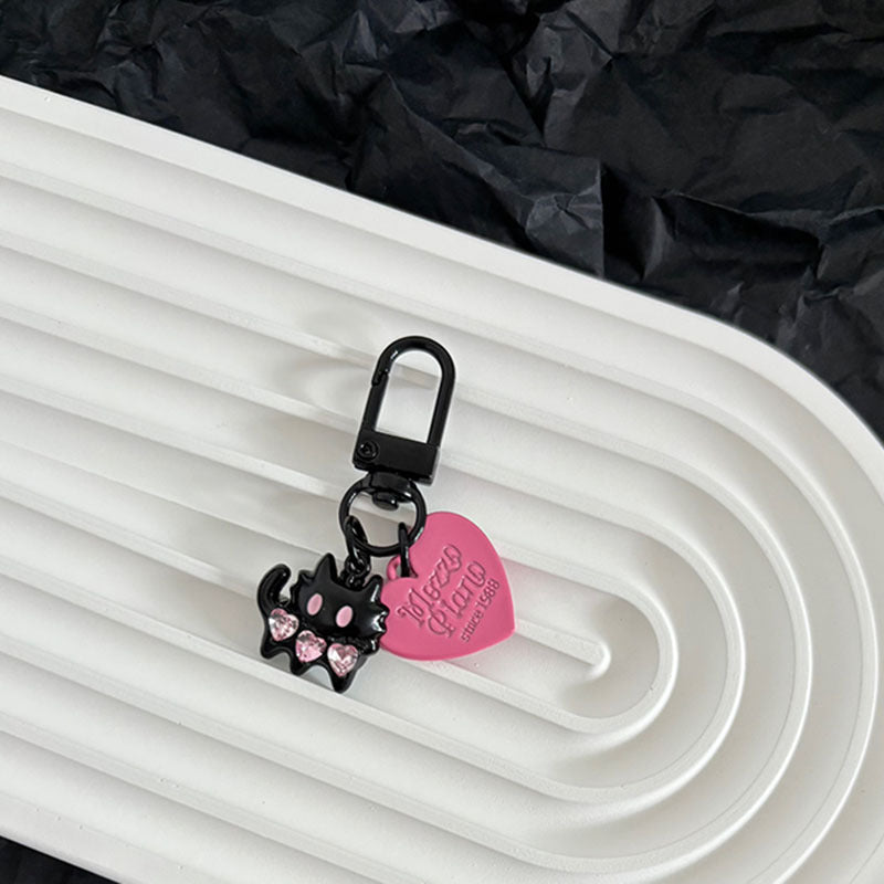 Wholesale Kitten and Fish Love Sweet Cool Alloy Keychain