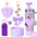 Wholesale Valentine's Day Love Hair Ball Pendant Silicone Cup Cover Bow Straw Plug Couple Heart-shaped Keychain