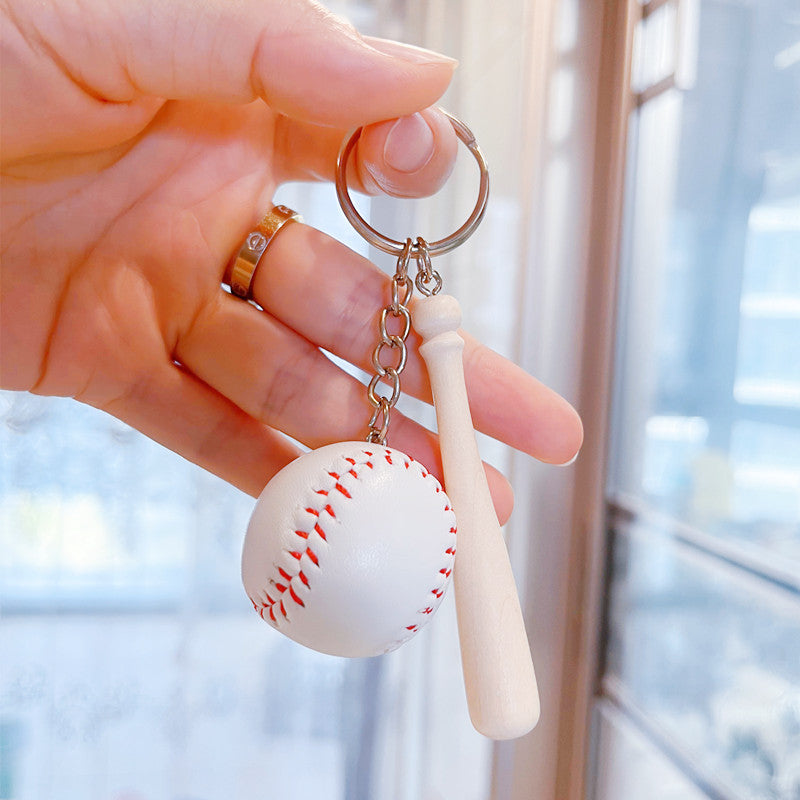Wholesale Mini Cross-border Explosions Baseball Keychain Bag Pendant Softball Gloves Softball Baseball Pendant