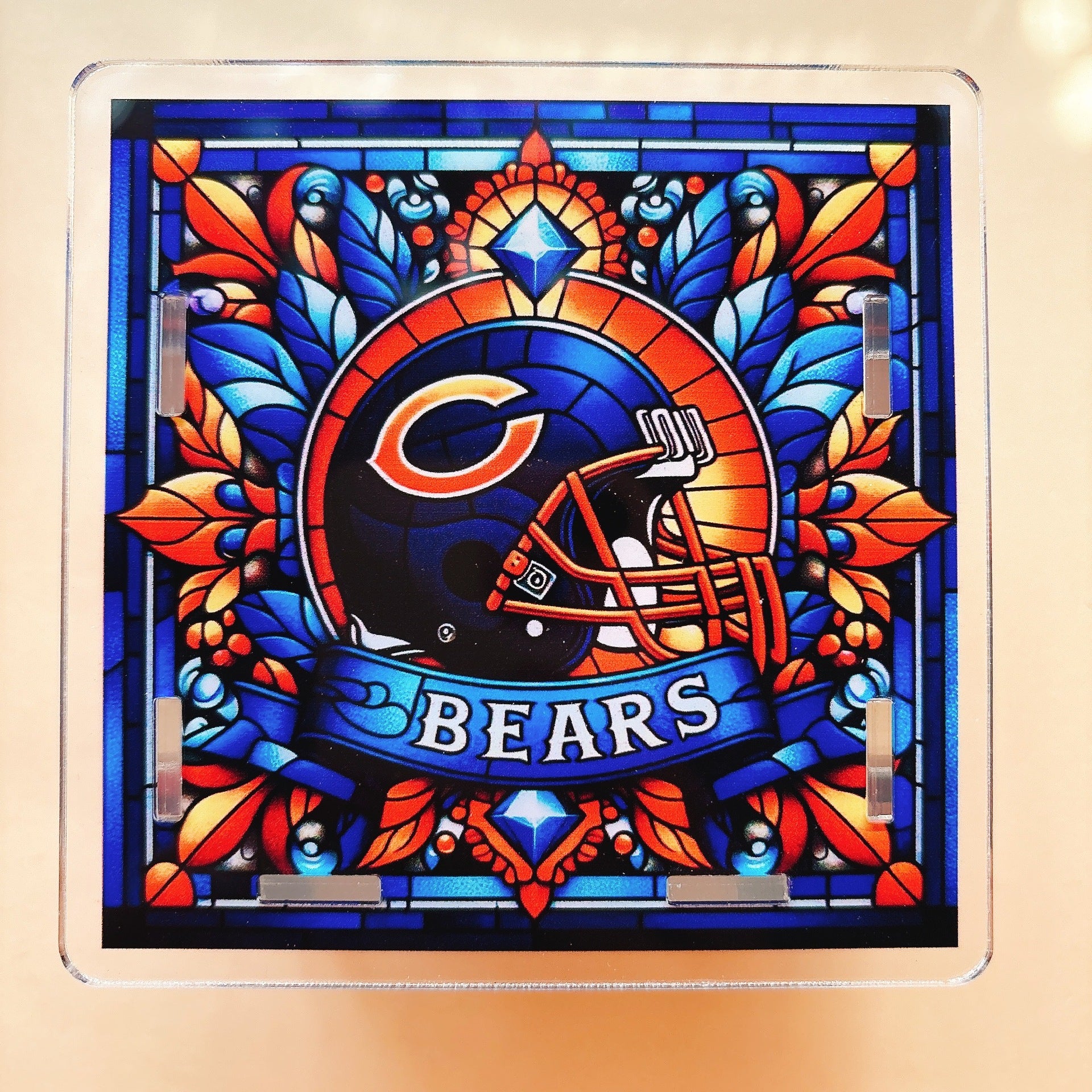 Wholesale Sporting Acrylic Pen Holder Popular Pen Box Creative Gift Stationery Student 10cm