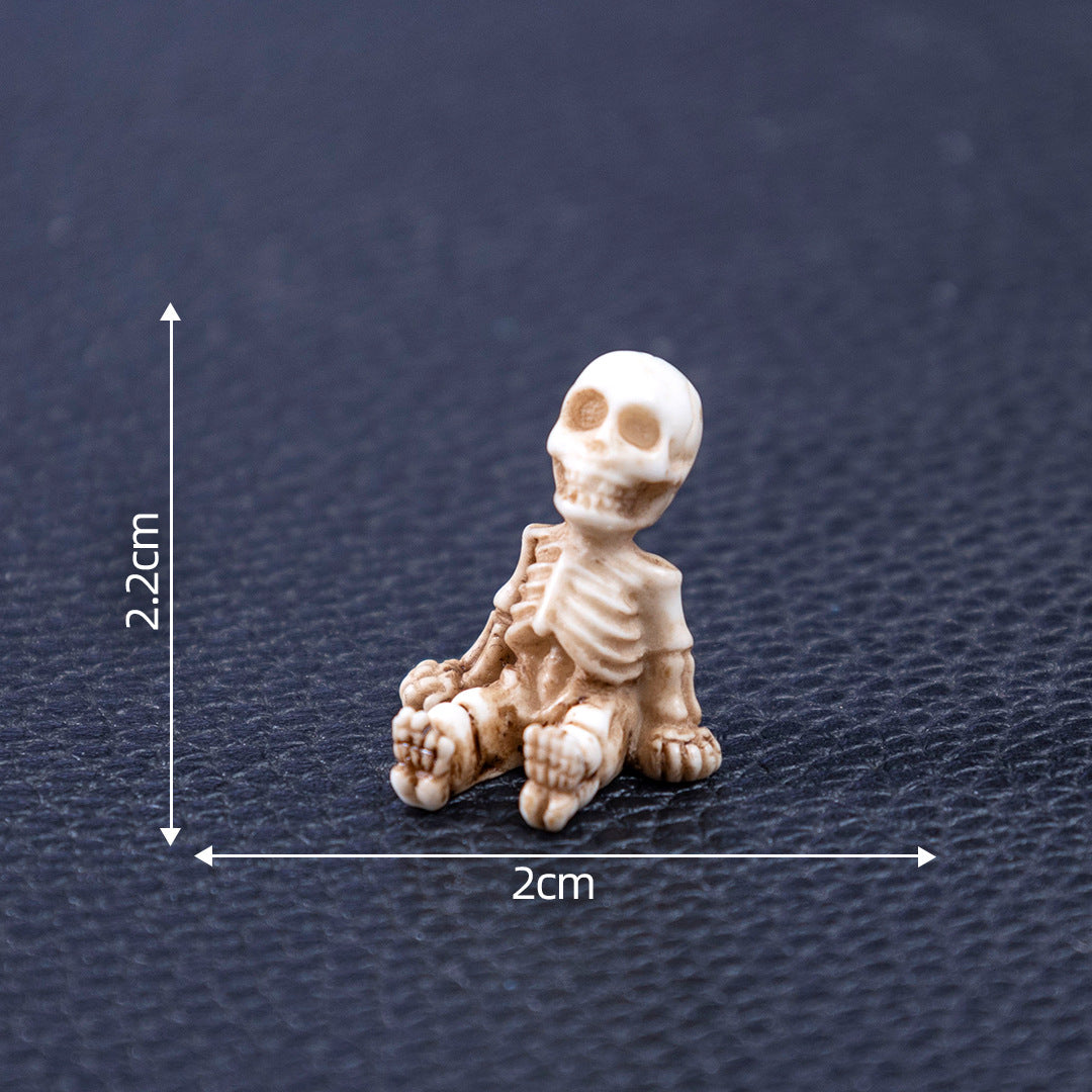 Wholesale  skull DIY decoration accessories micro landscape desktop small ornaments