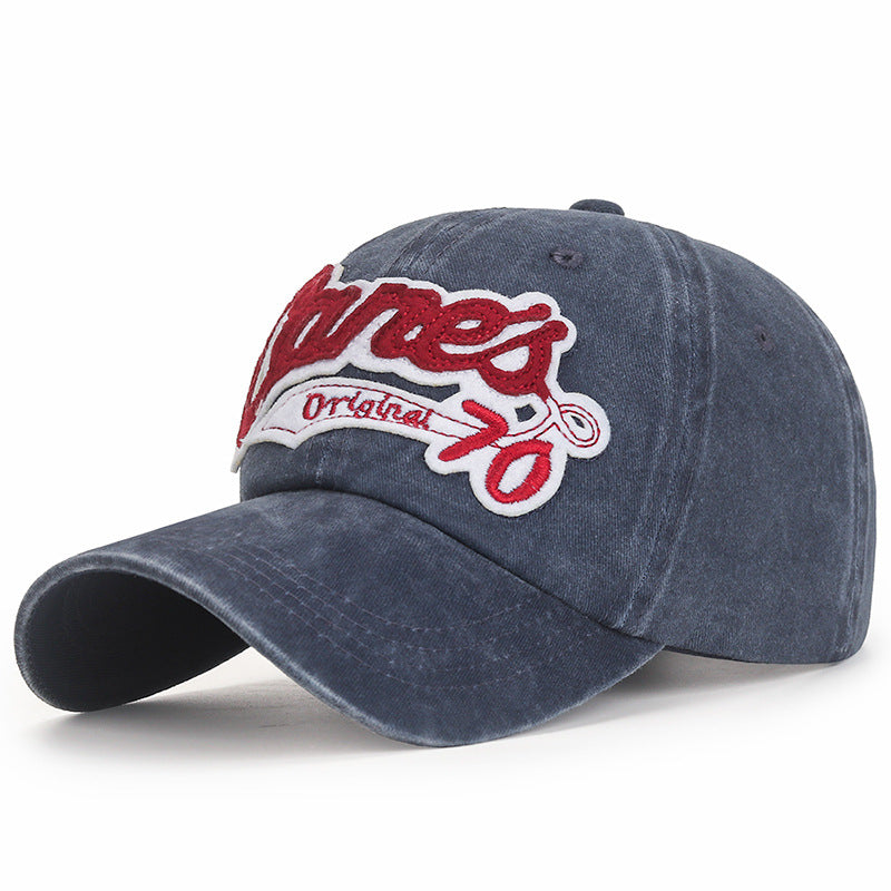 Wholesale Patch Washed Distressed Adjustable Baseball Cap