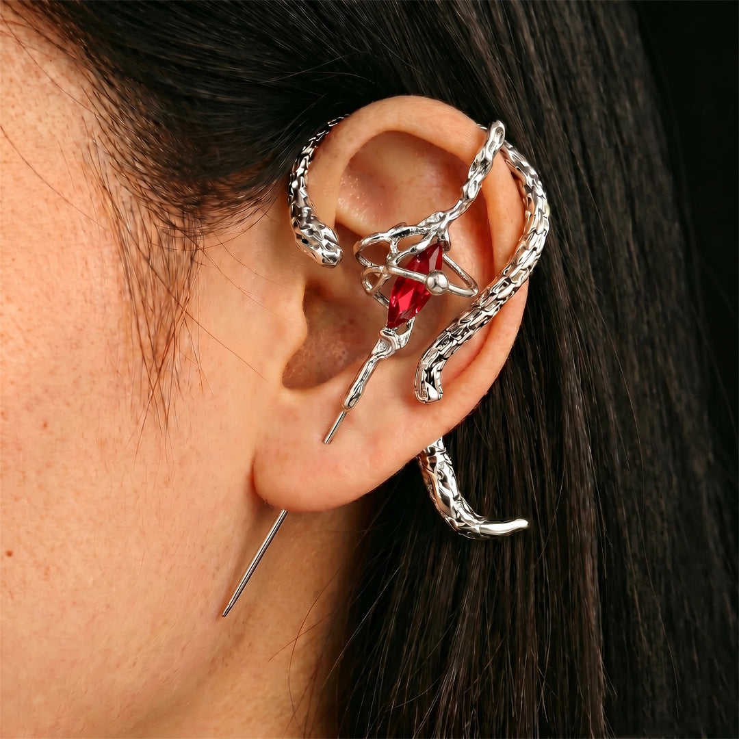 Wholesale Gothic Snake Ear Cuff Copper Electroplated Punk Earrings For Women Party Fashion Accessory OLY Exclusive