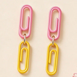 Wholesale Chic 2D Acrylic Spliced Earrings Teacher Appreciation Graduation Stationery Theme Cute Jewelry Accessory For Party Boutique Resale