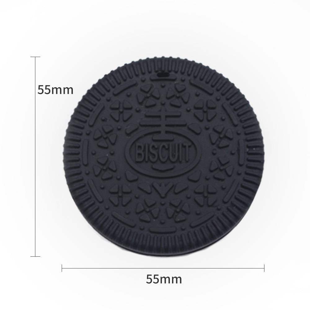 Wholesale 10PCS Silicone Biscuits Teether Beads