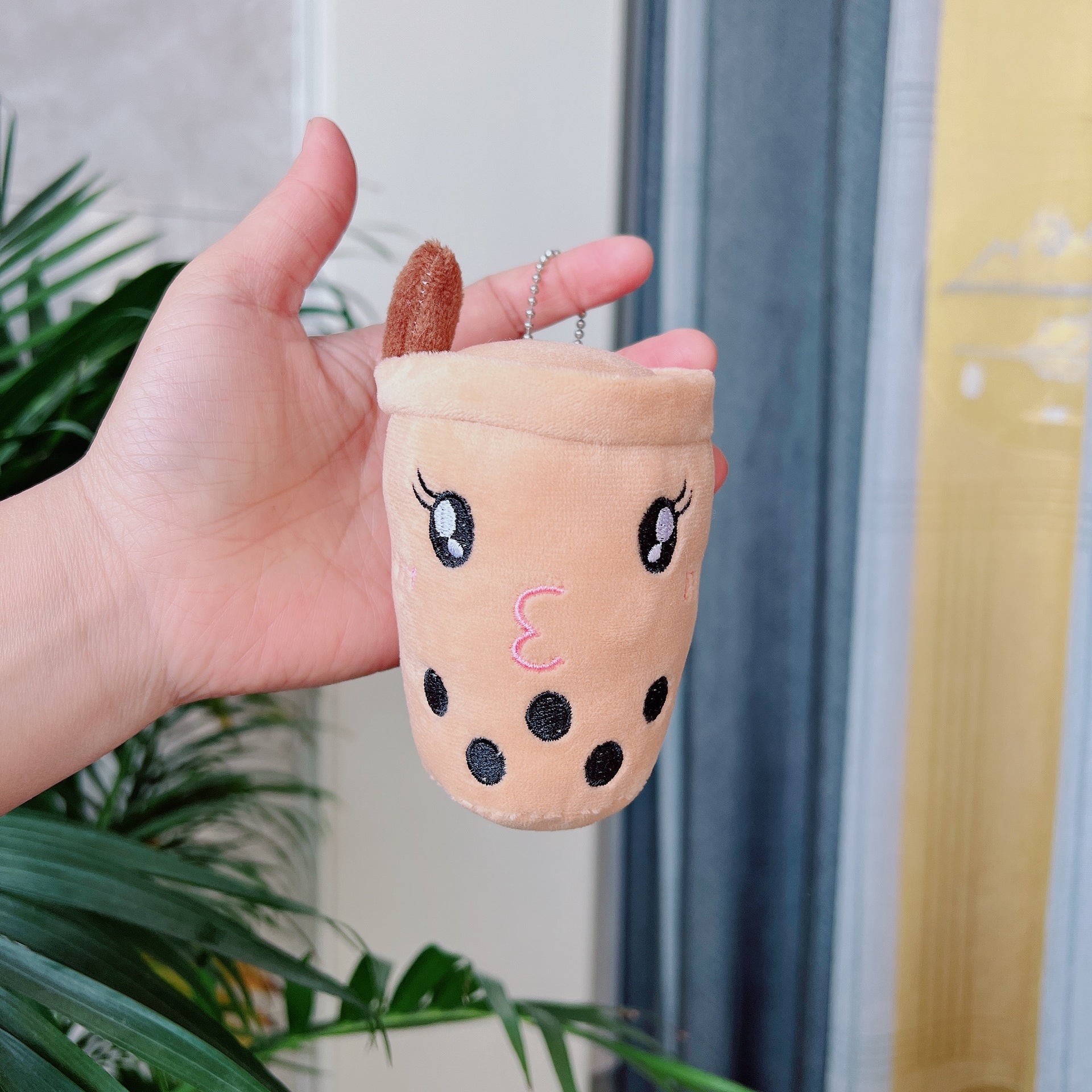 Wholesale  Plush Milk Tea Keychain Doll Doll Bag Pendant Milk Tea Plush Keychain Doll Doll