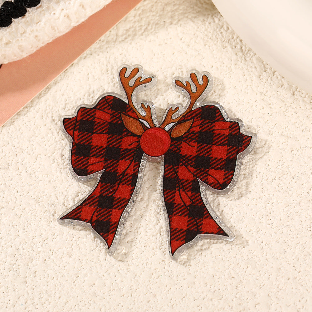 Wholesale 10pcs Cute cartoon Christmas acrylic Flatback
