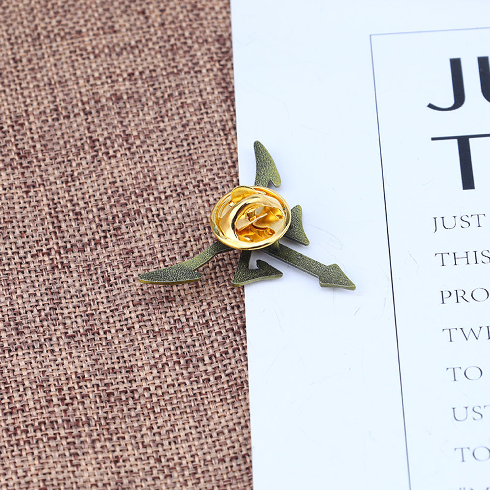 Wholesale Game Peripherals  Brooch Parasite Larvae Metal Brooch