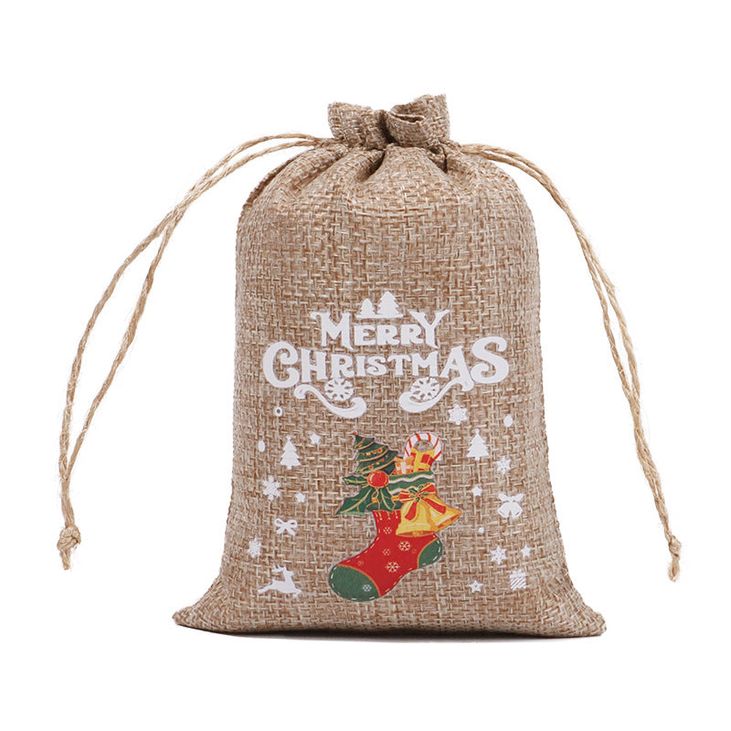 Wholesale Christmas gift bag suit drawstring  bag party