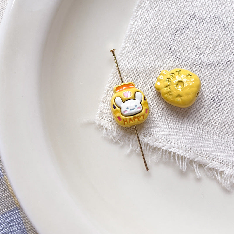 Wholesale 10pcs Cartoon Cute Dog Cute cartoon dog paw print Beads