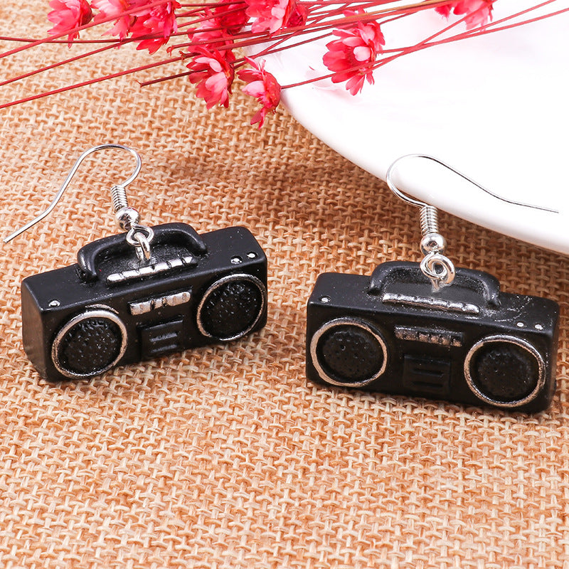 Wholesale Vintage Telephone Tv Iron Radio Earrings