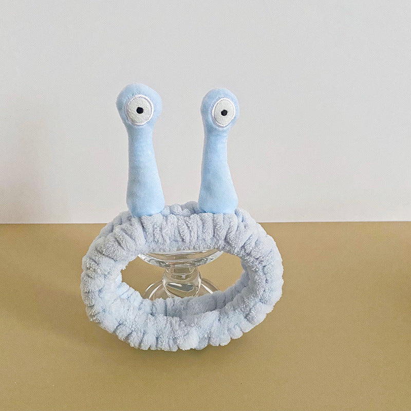 Wholesale Cartoon Snail Coral Velvet Headband
