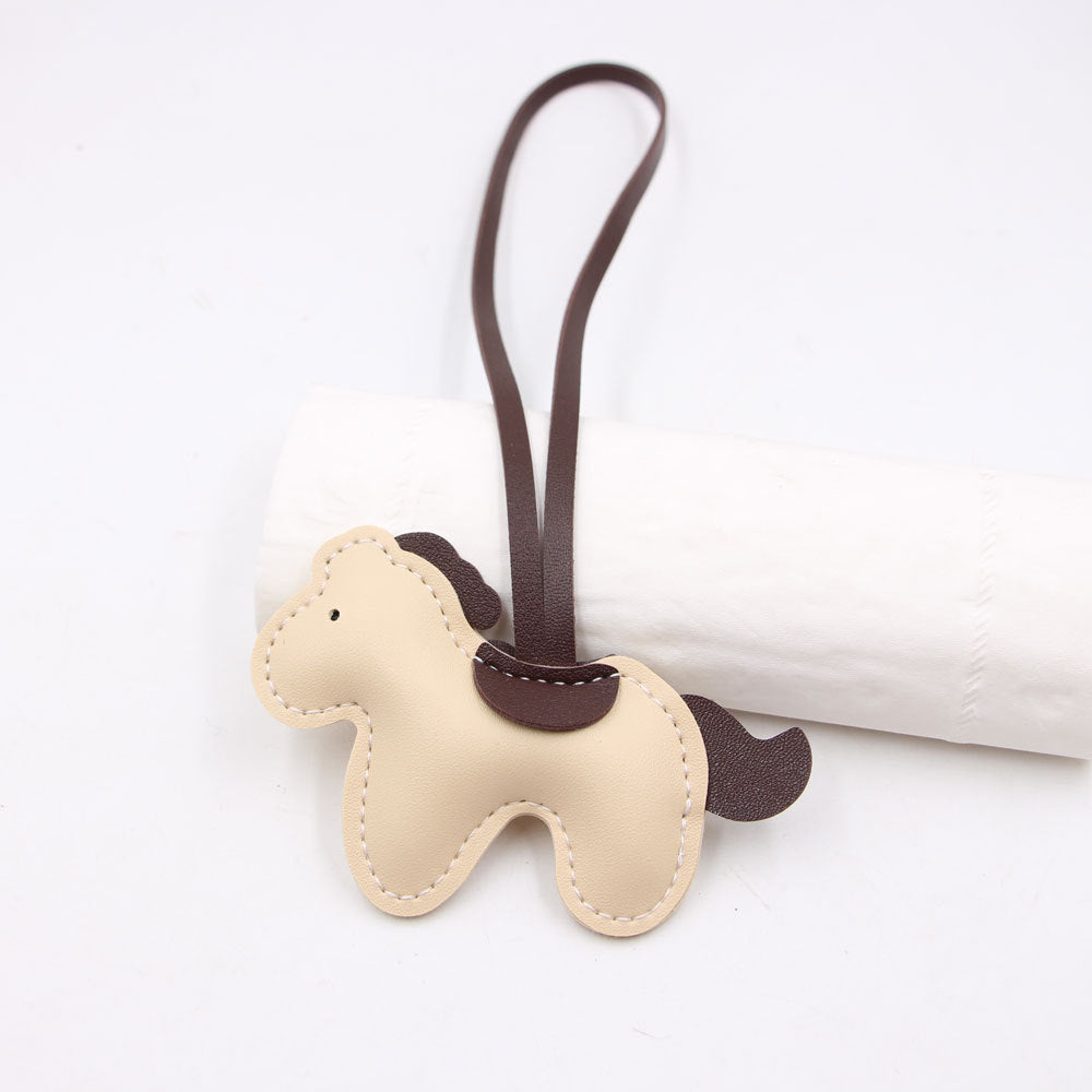 Wholesale Red Artificial Leather Pony Bag Charm Trendy Fashion Accessory For Bags Keys Boutique Resale Gift
