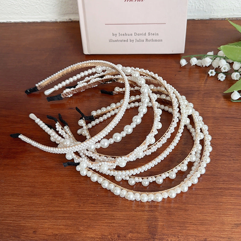 Wholesale Retro and high-end summer all-match pearl headband