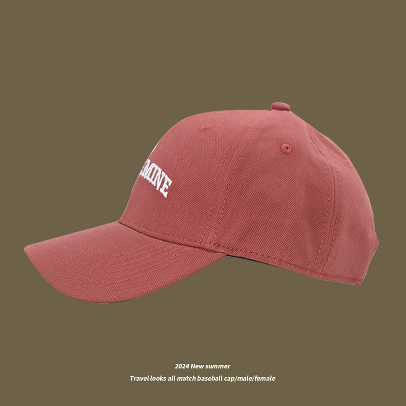Wholesale Small hat for men and women with embroidered letters, baseball cap, casual sports, duck tongue sun hat