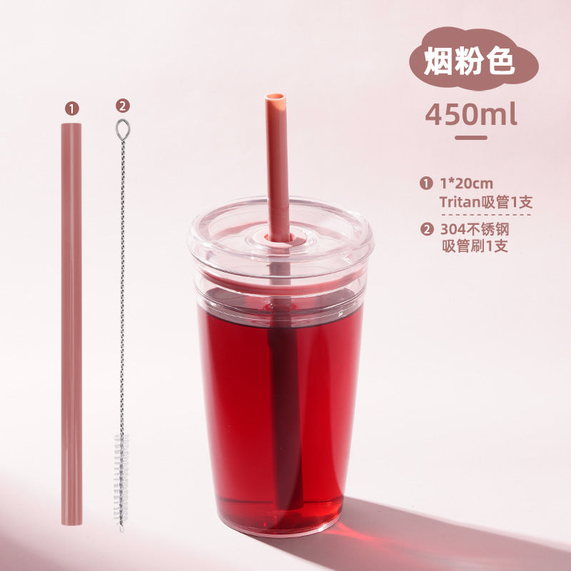 Wholesale Candy colored straw water cup