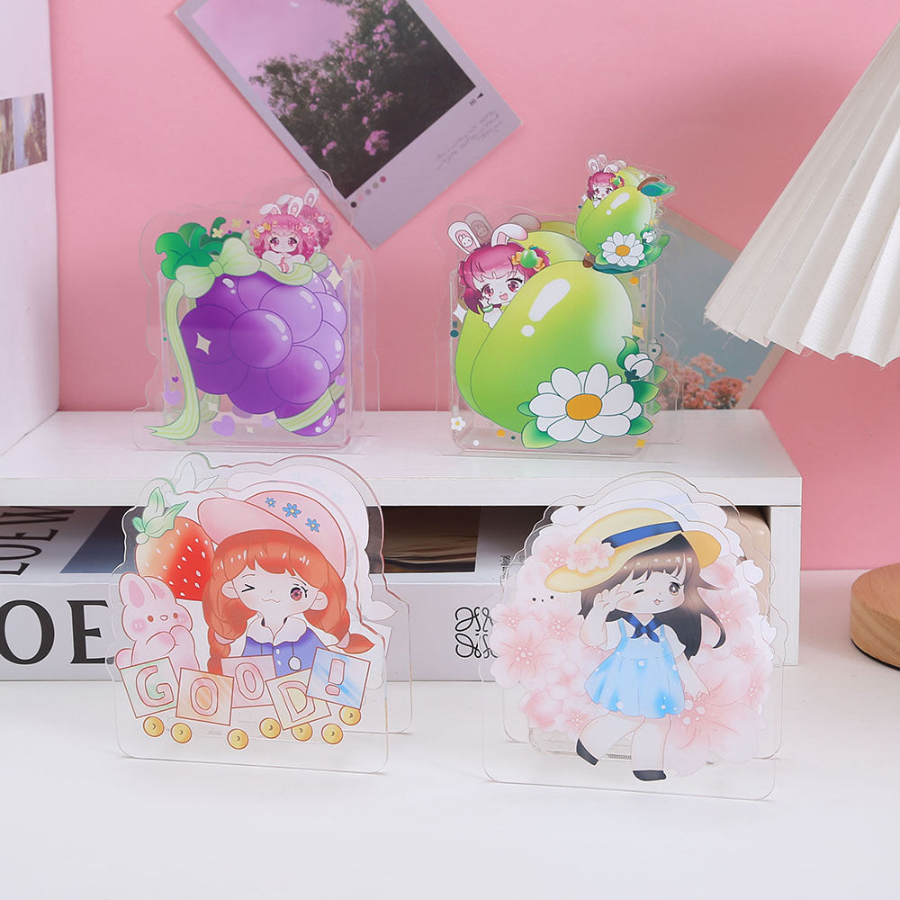 Wholesale  100 pcs Creative Cute Cartoon Acrylic Pen Holder