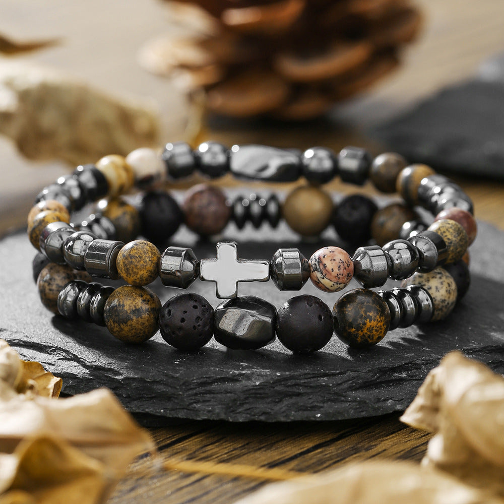 Wholesale Micro-paved Zirconia Dice Bracelet Set