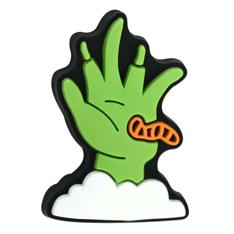 Wholesale Random 100pcs/pack  Cartoon Halloween Series PVC Soft Focal Beads