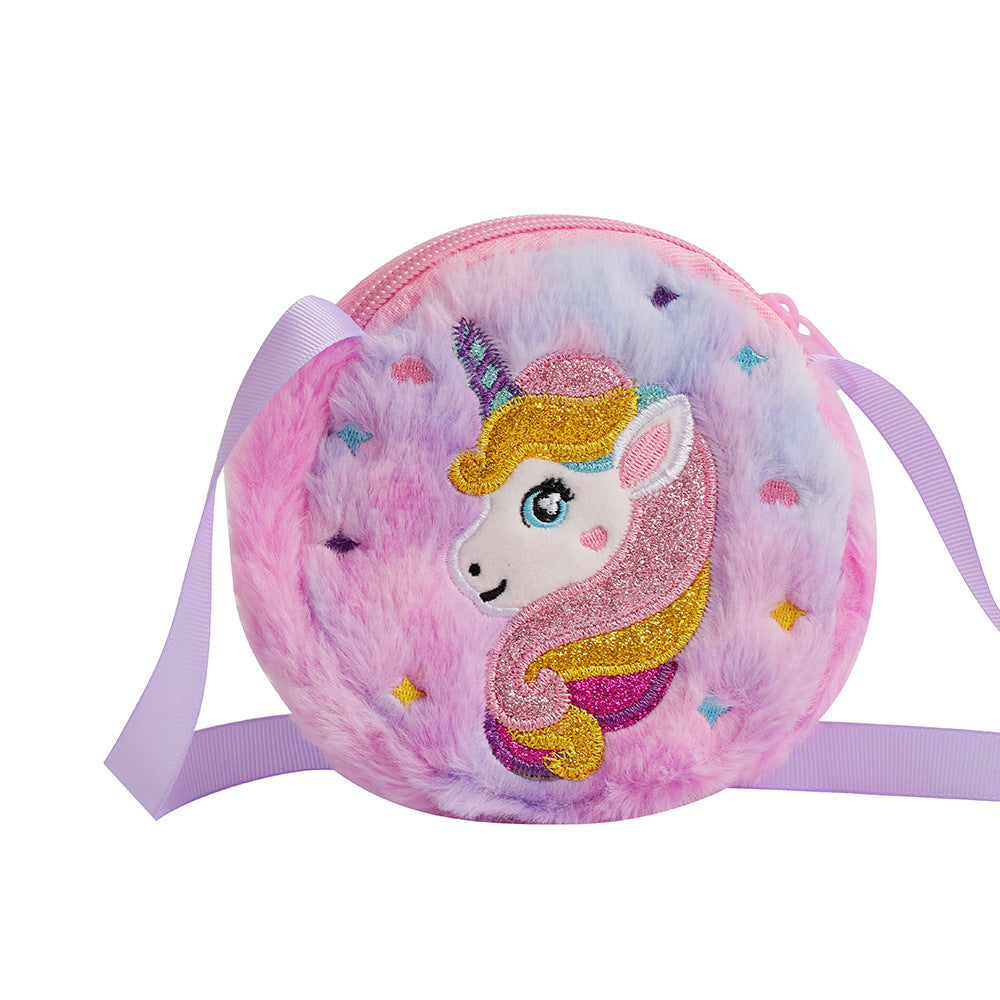 Wholesale New Unicorn Plush Shoulder Bag Cute Shoulder Crossbody Bag