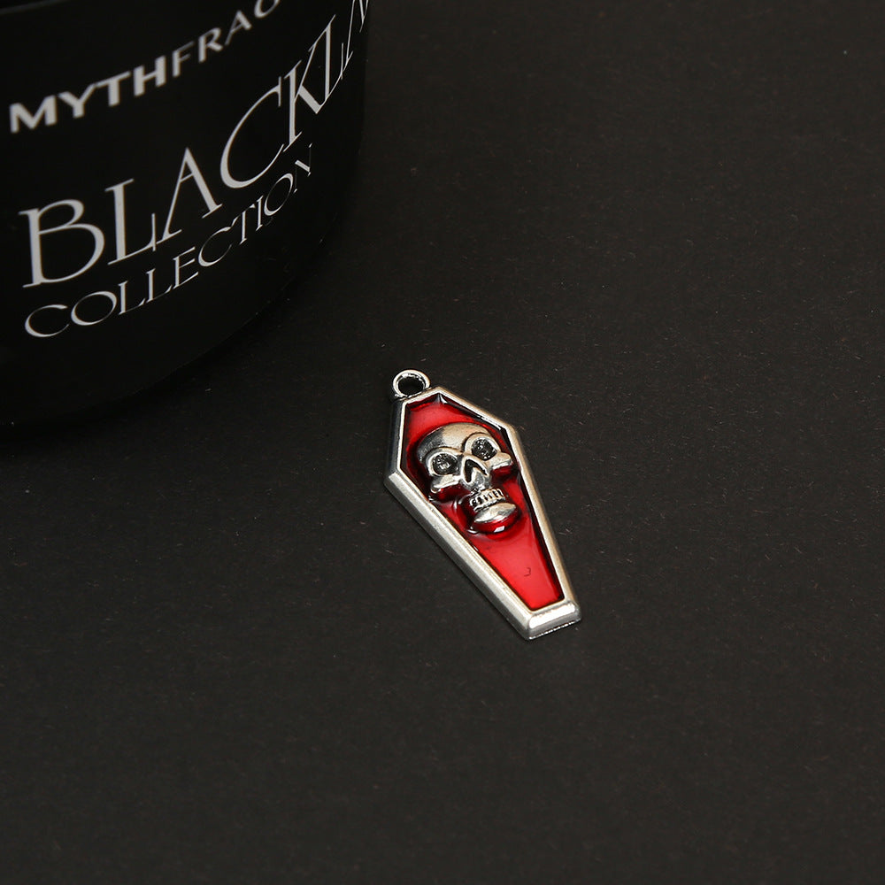 Wholesale 50PCS Vintage red heart pendant