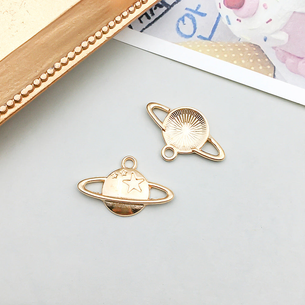 Wholesale 1 KC Gold Alloy Simulation Heart Letter Series DIY Pendant